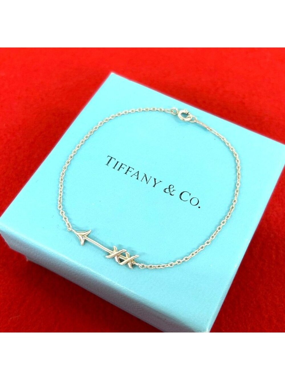 Tiffany & Co Vintage Graffiti Arrow Bracelet 925 Sterling Silver